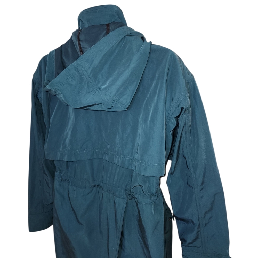 7 For All Mankind Green Rain Outdoor Windbreaker Adirondack Jacket - Women's - Picture 7 of 11